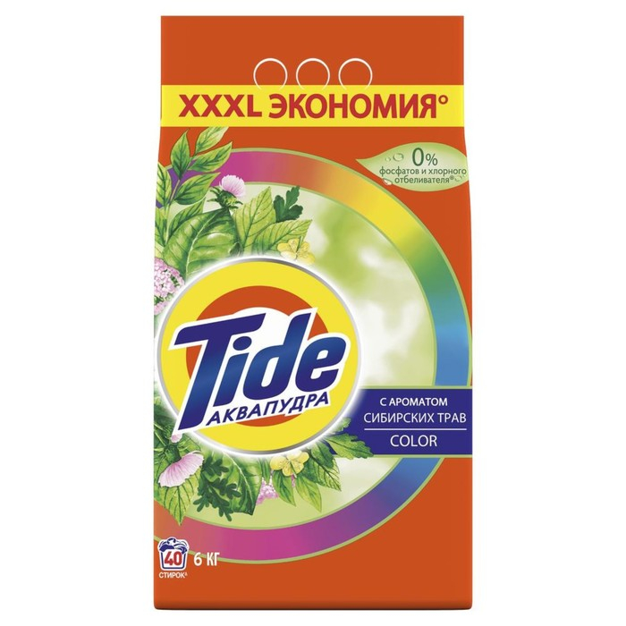 Стиральный порошок Tide Color  Стиральный порошок Tide Color "Сибирские травы", автомат, 6 кг