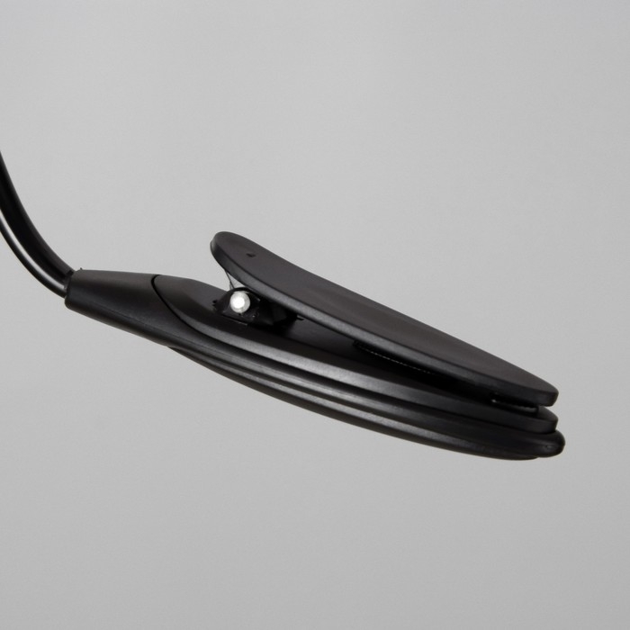 Лампа для чтения на прищепке Лампа для чтения на прищепке "Лоск, черная" 1LED 25х2х3,5 RISALUX