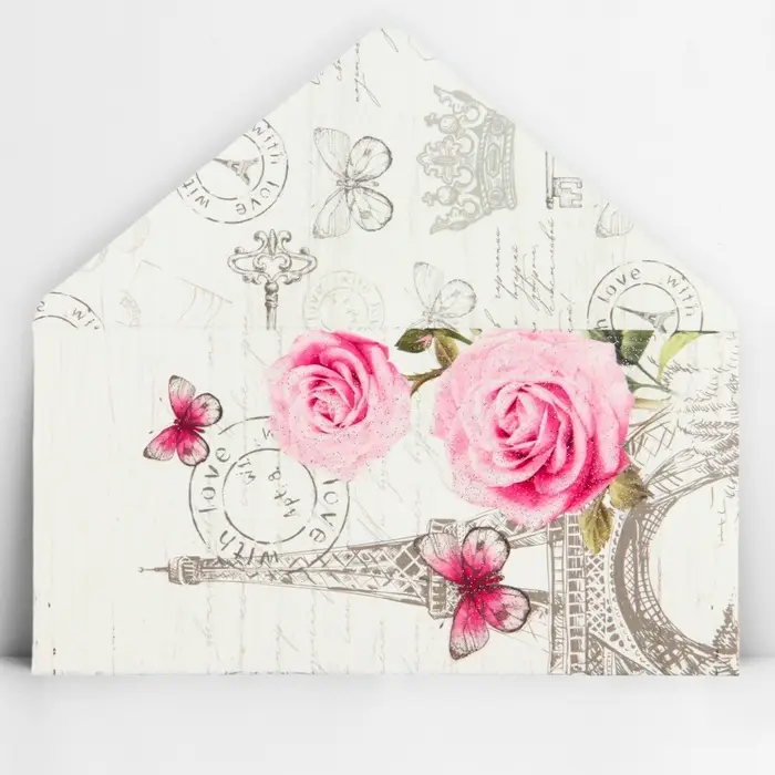 Конверт для денег «Париж», глиттер, 16.5 х 8 см Конверт для денег «Париж», глиттер, 16.5 х 8 см