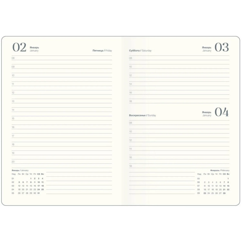 Ежедневник датированный 2026 IF 14х20см 176л, тв, с рез, Grace I1714/black