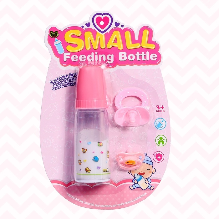 Набор аксессуаров для пупса: бутылочка, соски Набор аксессуаров для пупса: бутылочка, соски