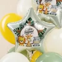 Воздушный шар фольгированный 19" &laquo;Весёлые зверята. Звезда&raquo;, 5 шт.