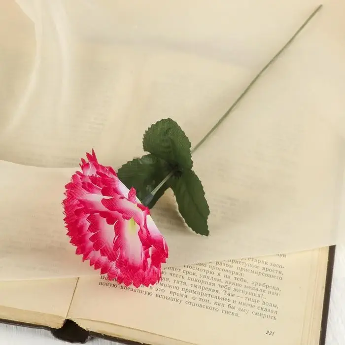 Цветы искусственные «Гвоздика», h=25 см, розовые Цветы искусственные «Гвоздика», h=25 см, розовые