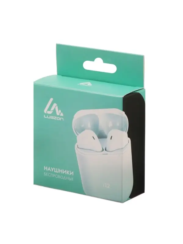 Наушники беспроводные Luazon i12, TWS, вкладыши, Bluetooth 5.0, 35/300 мАч, жёлтые матовые Наушники беспроводные Luazon i12, TWS, вкладыши, Bluetooth 5.0, 35/300 мАч, жёлтые матовые