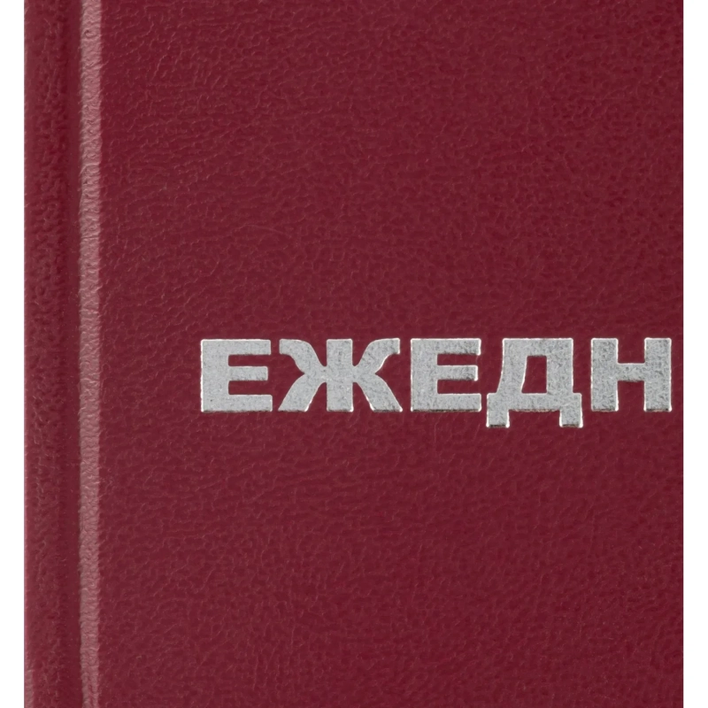 Ежедневник недатированный  бумвинил,бордо,А5,128х200мм,160л