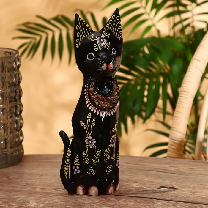 Сувенир &laquo;Кошка&raquo;, 30 см, дерево албезия