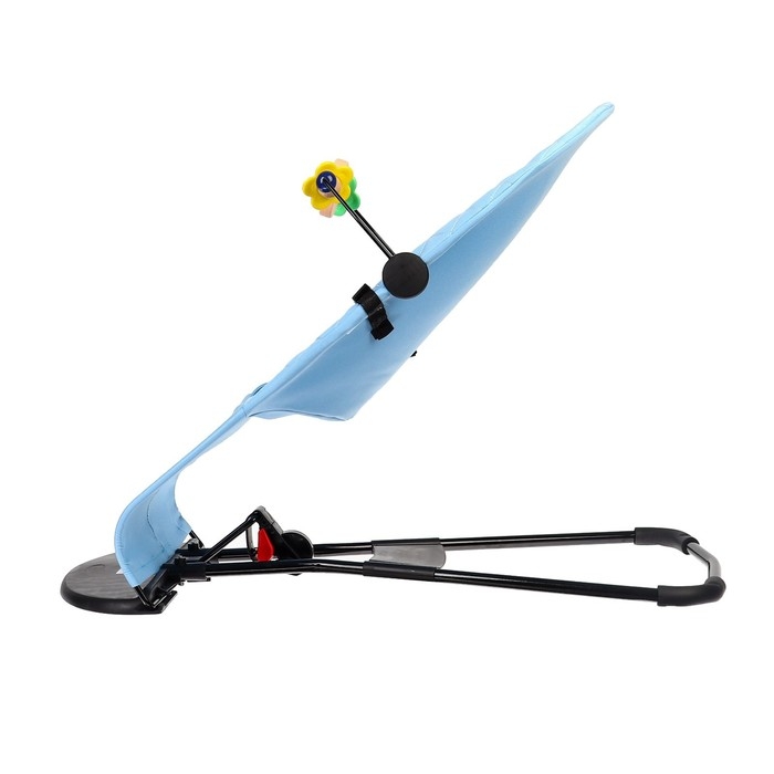 Шезлонг детский, кресло - качалка с игрушками для новорождённых «Крошка Я», цвет голубой Шезлонг детский, кресло - качалка с игрушками для новорождённых «Крошка Я», цвет голубой