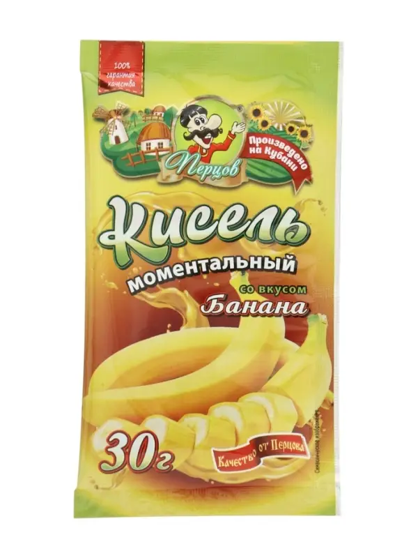 Кисель со вкусом БАНАНА б/п 30гр.*50шт.