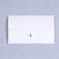 Конверт для подарочного сертификата, с тиснением, белый, 10.5&times;7 см