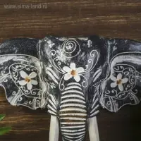 Сувенир &laquo;Голова слона&raquo;, 30&times;30&times;11 см, дерево