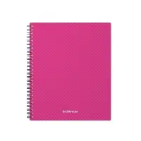 Тетрадь на спирали ErichKrause. Glance Vivid А5, 80 листов, в клетку, пластиковая обложка, блок офсет, 100% белизна, МИКС