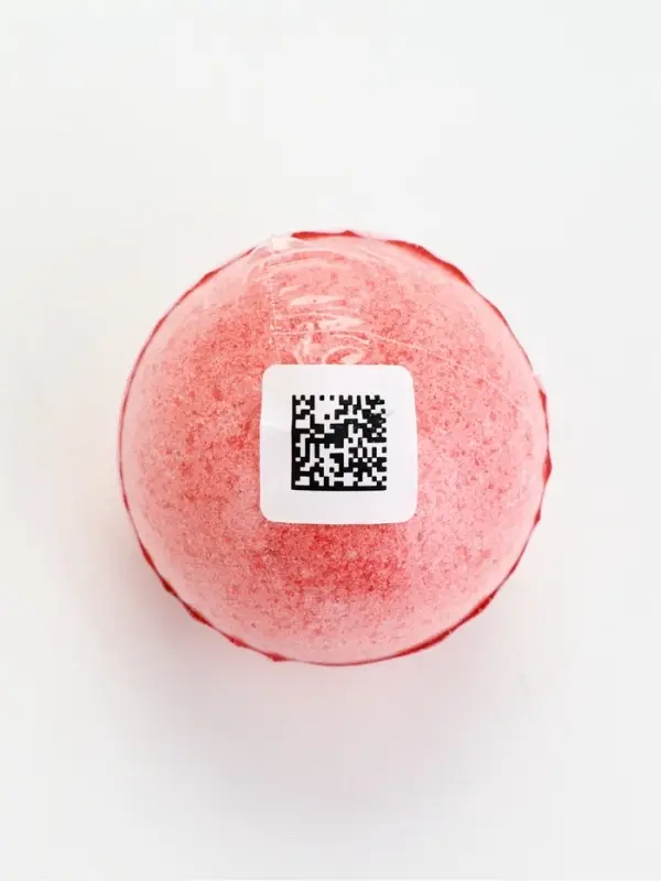 Бомбочка для ванны, 120 г, аромат клубника со сливками, PICO MICO