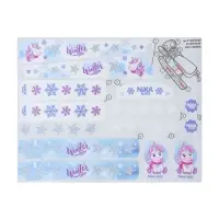 Снегокат &laquo;Тимка спорт 4-1&raquo; Единорог, со спинкой, голубой, розовый, ТС4-1 М/ЕР Nika Kids