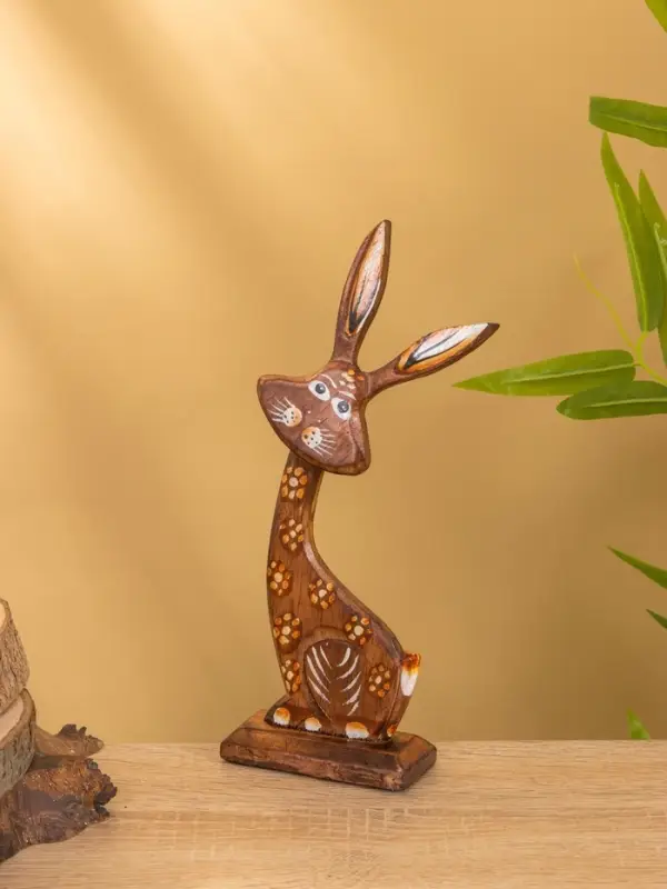 Сувенир на подставке «Заяц», 12×4.5×24.5 см, дерево, МИКС