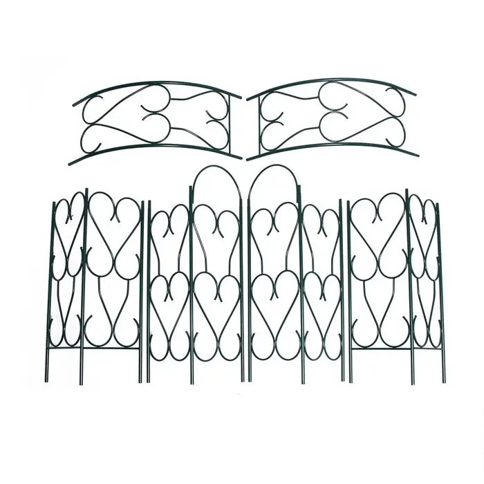 Арка садовая, 230&times;125&times;36.5 см, для вьющихся растений, металлическая, зелёная