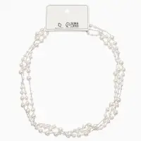 Бусы жемчужные d=3,4,5,6,8,10, цвет белый в серебре