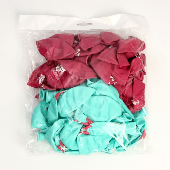 Шар воздушный латексный 12" &laquo;С Днём Рождения&raquo;, 50 шт.