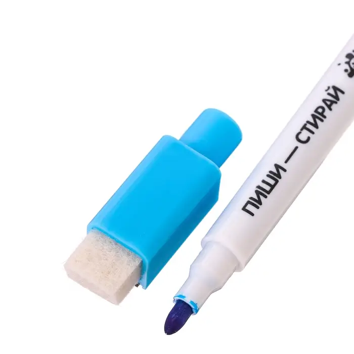 Маркеры цветные «Пиши — Стирай», на водной основе, с магнитом и губкой, набор 3 шт.