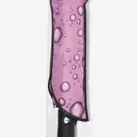 Зонт автоматический &laquo;Капли&raquo;, 3 сложения, 8 спиц, R=47/55 см, D=94 см, рисунок МИКС