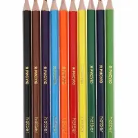 Карандаши 10цв, Hatber,, шестигр, толстые, с точил, коробка 82682