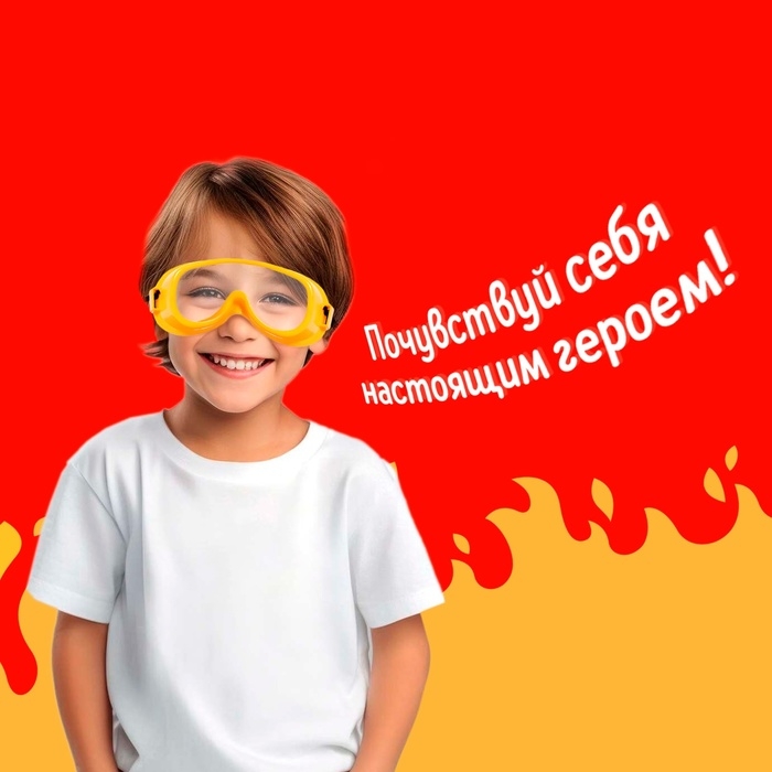 Набор пожарного «Огнеборец», очки в комплекте Набор пожарного «Огнеборец», очки в комплекте