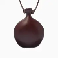 Кулон на шнурке стиль "Бутылёк", 90см, цвет коричневый