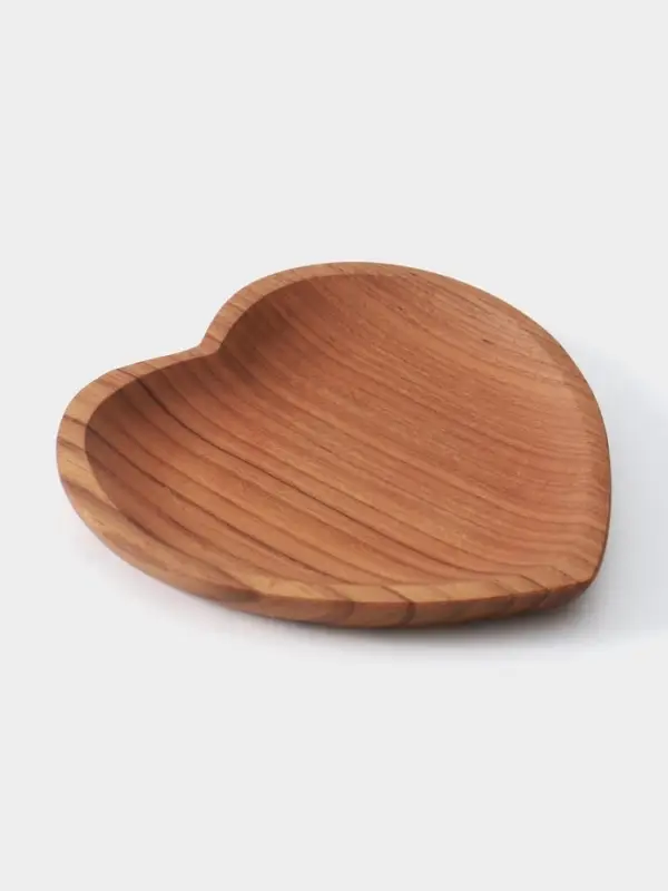 Тарелка &laquo;Сердце&raquo;, 16&times;16&times;2 см, тиковое дерево