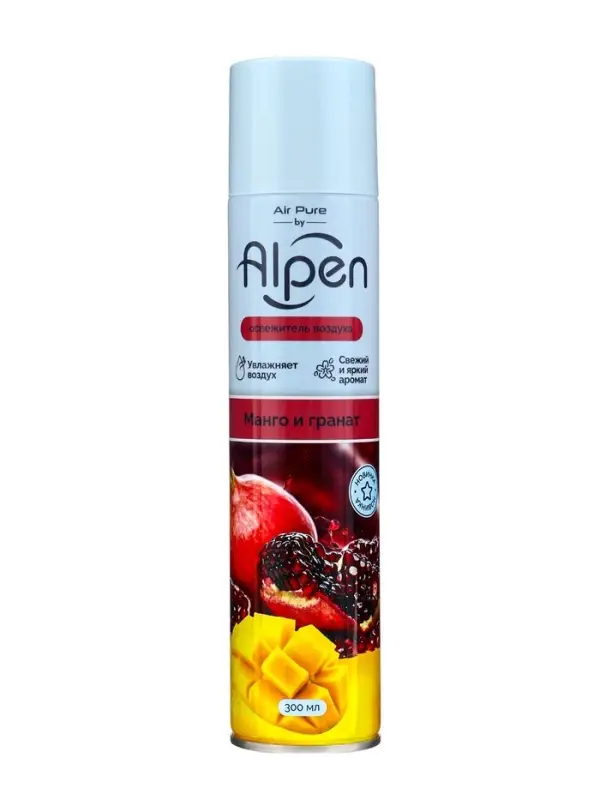 Освежитель воздуха Air pure by Alpen манго и гранат, аэрозоль, 300 мл