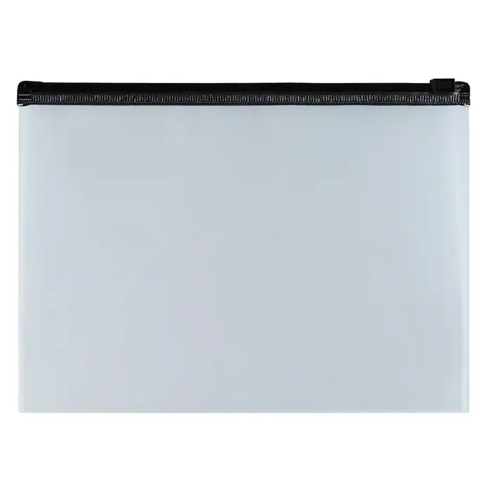 Папка-конверт на ZIP-молнии А5+, 140 мкм, ErichKrause Папка-конверт на ZIP-молнии А5+, 140 мкм, ErichKrause "Fizzy Clear", прозрачная, с цветной молнией, микс