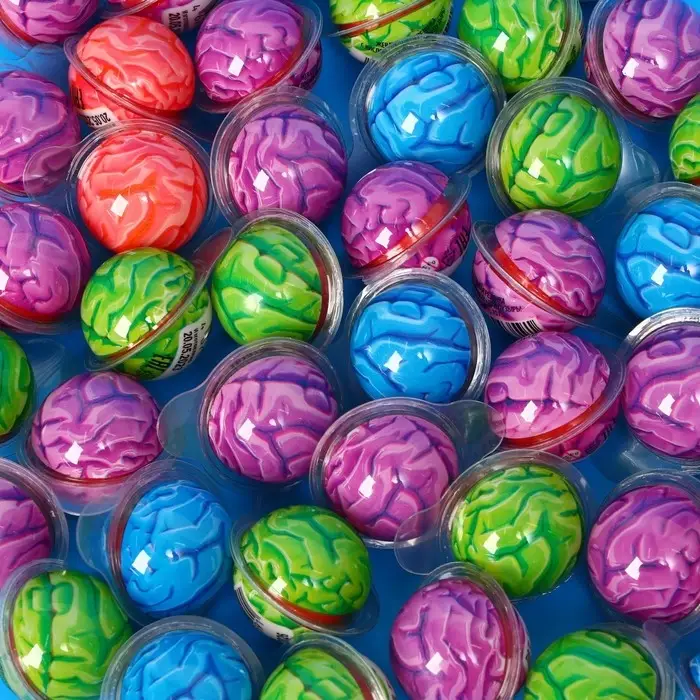 Жевательная резинка с кислой начинкой «Дуй пузырь!», мозг, 10 г