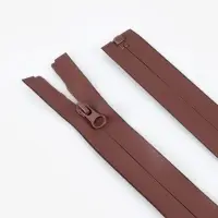 Молния &laquo;Спираль&raquo;, №7, разъёмная, водонепроницаемая, замок автомат, 50 см, коричневая