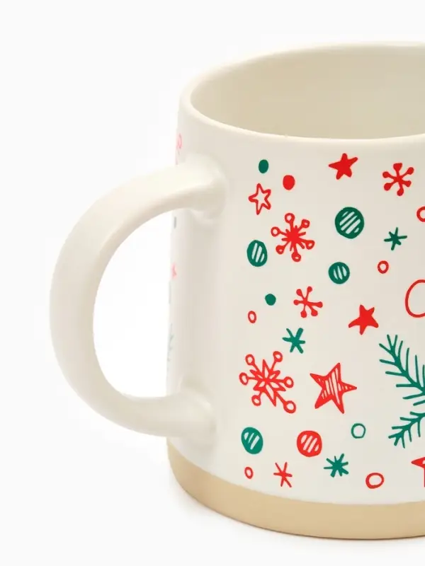 Кружка чайная новогодняя «Счастливого Нового года», 360 мл, ручная работа