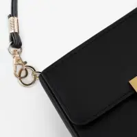 Ручка-шнурок для сумки, с карабинами, 120&times;0.6 см, чёрная