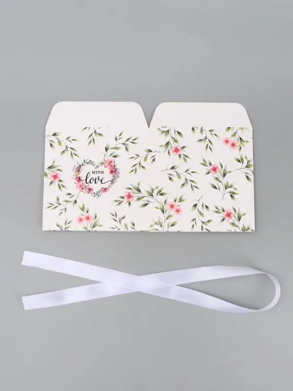 Коробка - переноска подарочная для цветов &laquo;С любовью&raquo;, 19&times;19&times;19 см, с лентами