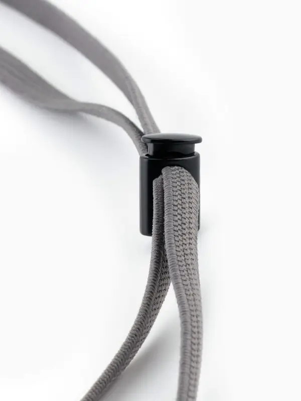 Фиксатор для шнура, d=5 мм, 10&times;20 мм, 5 шт., чёрный