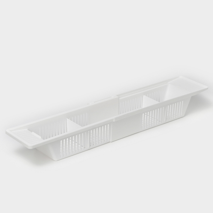 Полка на ванну Toys, 57-89 см, цвет снежно-белый Полка на ванну Toys, 57-89 см, цвет снежно-белый