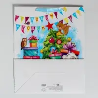 Пакет подарочный новогодний ламинированный &laquo;С Новым годом!&raquo;, XL 40 х 49 х 19 см