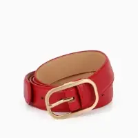 Ремень жен 05-01-01-01, Июнь2512, 3*0,3*110 см, без винта, пряж золото, 1 прокол, красный Ремень жен 05-01-01-01, Июнь2512, 3*0,3*110 см, без винта, пряж золото, 1 прокол, красный