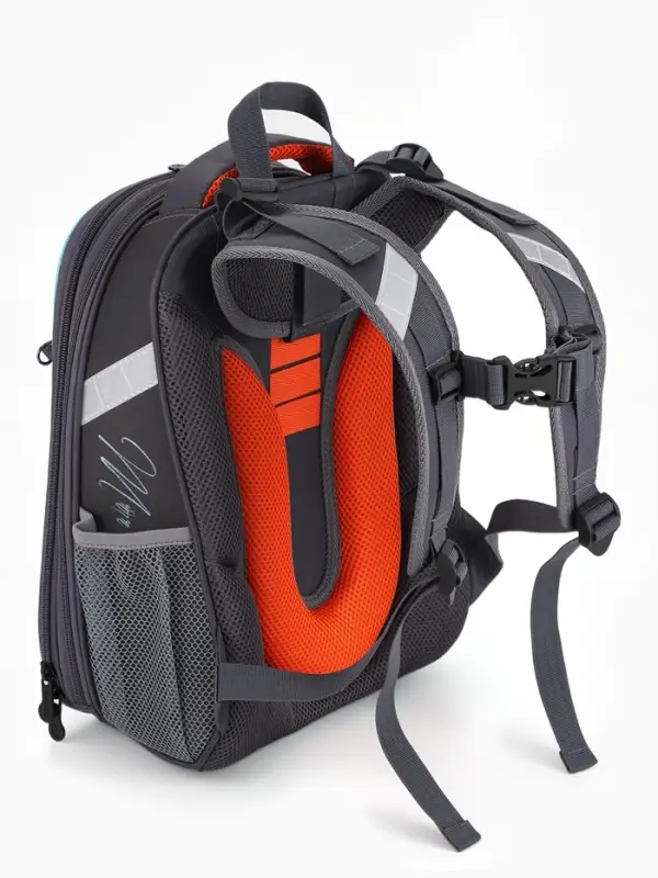 Рюкзак школьный для девочки &laquo;Рыжик&raquo;, Stavia, эргономичная спинка, 30&times;16&times;38 см, серый