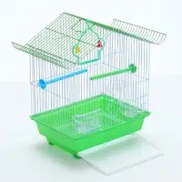 Клетка для птиц Bd-1/1d, 30&times;23&times;39 см, укомплектованная, фасовка 12 шт., зелёная
