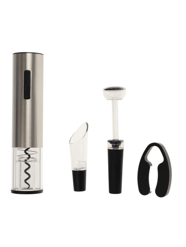 Набор сомелье электрический Windigo LSH-09,пробка,аэратор, штопор, подставка, металл, от АКБ   10697