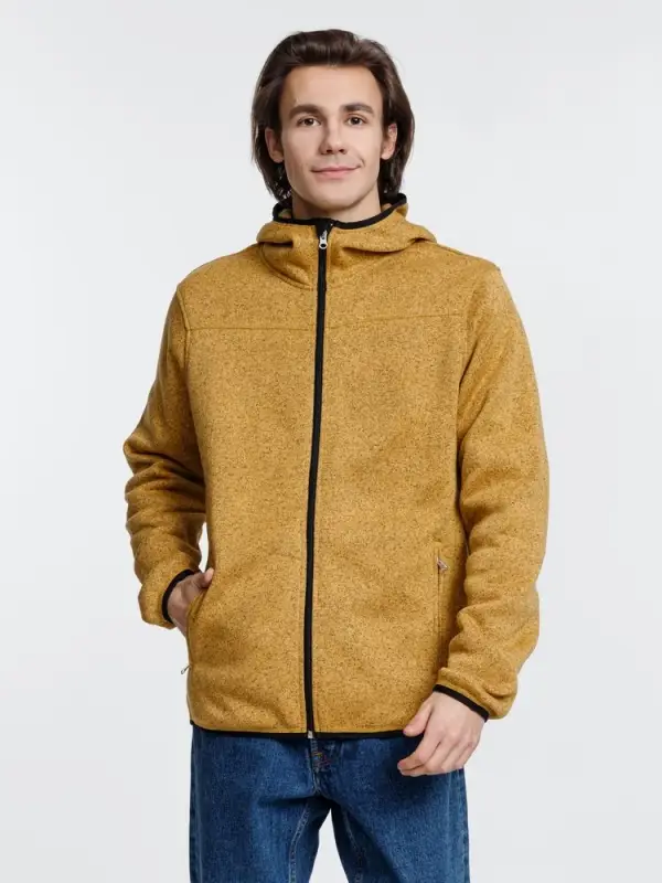 Куртка с капюшоном унисекс Gotland, горчичная, размер S Куртка с капюшоном унисекс Gotland, горчичная, размер S