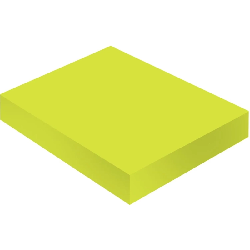 Стикеры Attache с клеев. краем 76х51, неон, желтый 100л