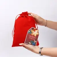Мешочек подарочный в наборе 3 шт. &laquo;С Новым годом!&raquo;, с шильдиком, 20&times;30 см