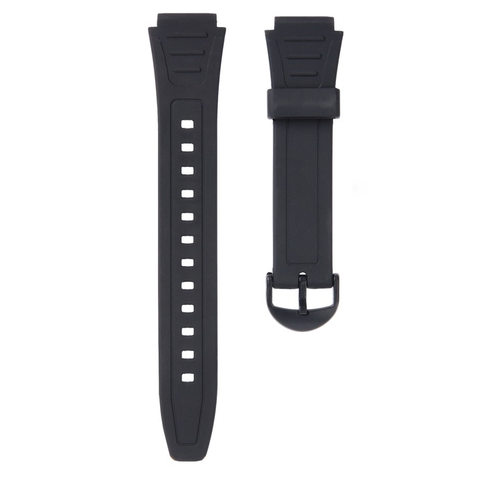 Ремешок для часов 18 мм GSHOCK W800, силикон, l-23.5 см, черный Ремешок для часов 18 мм GSHOCK W800, силикон, l-23.5 см, черный