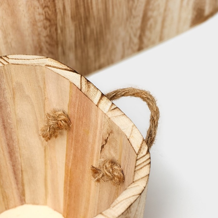 Корзины для хранения LaDо́m, ручной работы, 3 шт, размер: 17×17×14 см, 20,5×20,5×14,5 см, 25×25×15 см Корзины для хранения LaDо́m, ручной работы, 3 шт, размер: 17×17×14 см, 20,5×20,5×14,5 см, 25×25×15 см