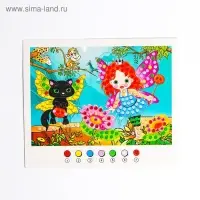 Аппликация круглыми стразами и EVA «Сказочная фея»