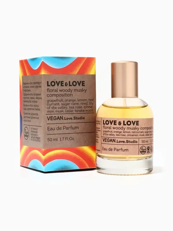 Парфюмерная вода женская Vegan Love Studio Love & Love, 50 мл (по мотивам Cheap & Chic I Love Love (Moschino)
