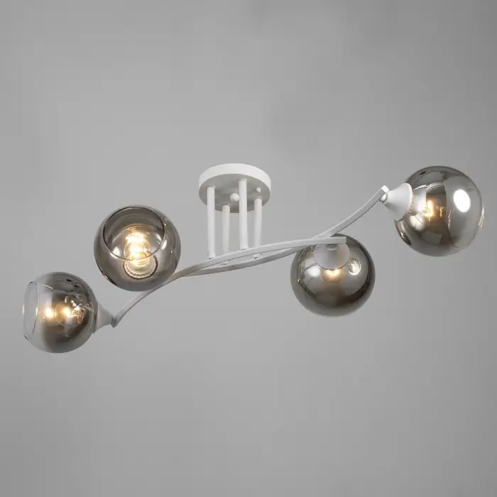 Светильник потолочный BayerLux &laquo;Снежа&raquo;, люстра 4хЕ27, 40 Вт, белый, 81&times;33&times;21 см