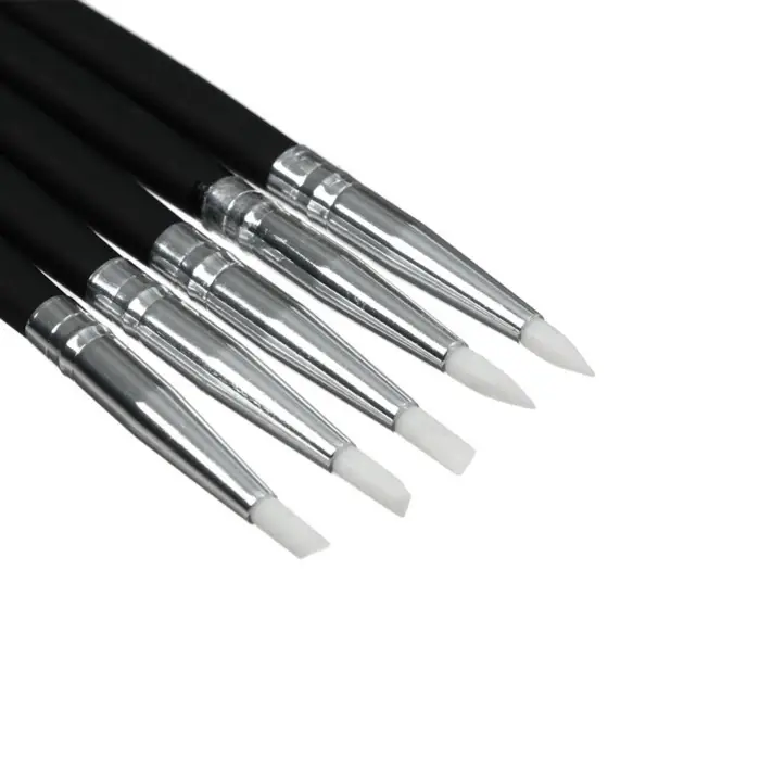 Набор кистей для рисования, 5 штук, круглые, латекс, маленькие